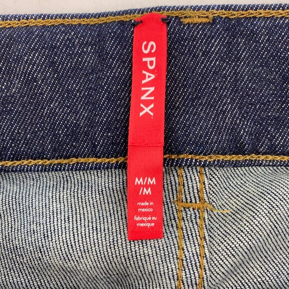 SPANX Blue Dark Wash Bootcut Jeans | Size M - Picture 4 of 7